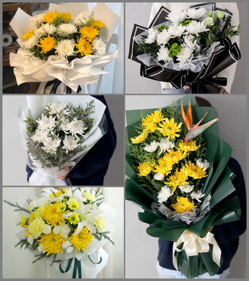 广东梅州市梅江区江南街道白事花束代送